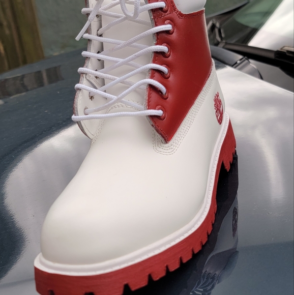 Burgundy timberland boots fashion - Picture 3 of 6